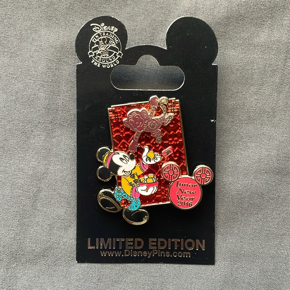 Disney Parks Lunar New Year 2016 Mickey Mouse Pin LE4000